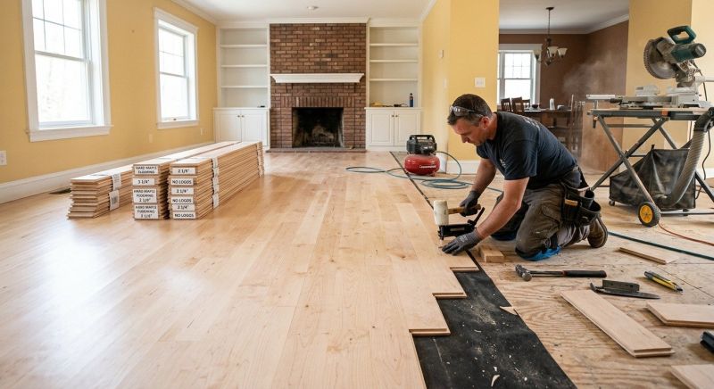 Maple Flooring Installation in Elizabeth, NJ