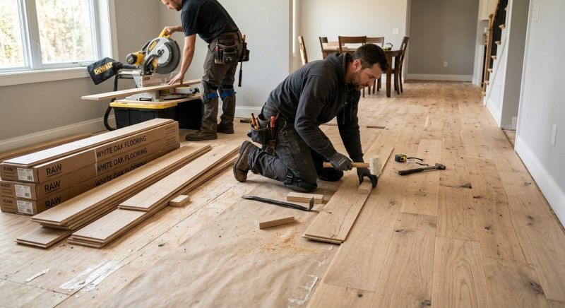 Oak Floor Installation in Boonton, NJ