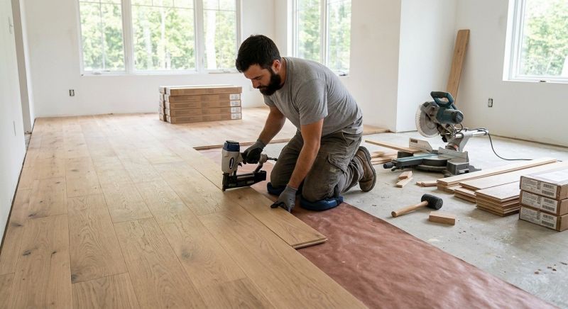 Oak Floor Installation in Dumont, NJ