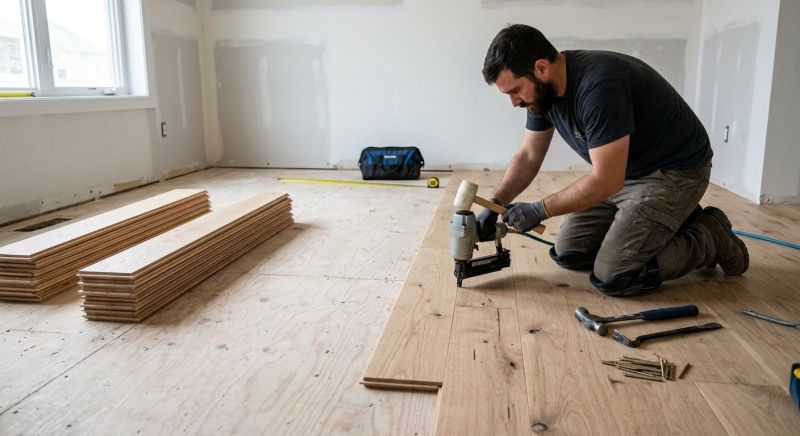 Oak Floor Installation in Pequannock, NJ
