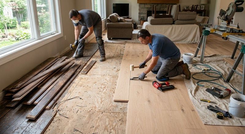 Wood Floor Replacement in Maspeth, NY