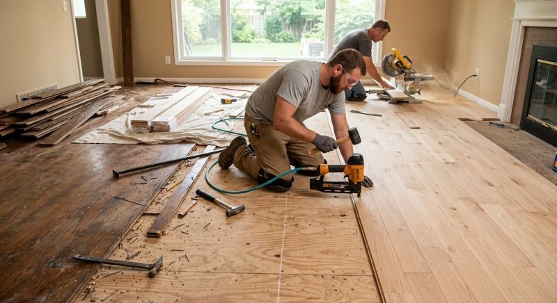 Wood Floor Replacement in Maspeth, NY